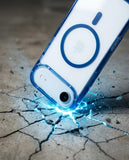 Skynup Lumen Collection: Blue Edge MagSafe Case for iPhone 17 Air | Premium Designer Mobile Back Cover | Skynup