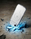 SkynUp Lumen Magnetic Clear Case Compatible with iPhone 17 Air | Anti-Yellowing Transparent Back & Shockproof Bumper | Slim Wireless Charging Protection | White