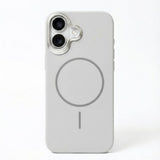 SkynUp Halo Magnetic Back Cover Case Compatible with iPhone 17 | Shockproof Hybrid TPU & Hard PC Matte Finish | Slim Wireless Charging Protection | Grey