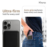 SkynUp Willy Magfit Card Holder Wallet | Magnetic Faux Leather Wallet Compatible with MagSafe | Designed for MagSafe Compatible 17/16/15/14/13/12/Pro/Pro Max/Plus Series