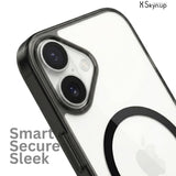 Skynup Lumen Collection: Crystal Clear MagSafe Case for iPhone 17 | Premium Designer Mobile Back Cover | Skynup