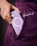 SkynUp Prism Magnetic-Compatible Case for iPhone 17 | Slim Shockproof Cover with Strong Ring Magnet, Dual-Layer TPU+PC Protection & Scratch-Resistant Matte Grip | Purple