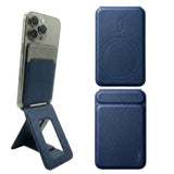 SkynUp Handy Magnetic Wallet with Built-in Stand Tripod Stand | Strong Magnets | Holds 3+ Cards | Magsafe Wallet Compatible with iPhone 17/16/15/14/13/12/Pro/Pro Max/Plus Series (Meteroite Grey)