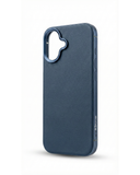 SkynUp Linea Premium Leather Back Cover Case for iPhone 17 | MagSafe Compatible | Blue