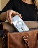 SkynUp Titan Magnetic Kickstand Case Compatible with iPhone 17 Air | Built-in Foldable Stand & Clear Back | Slim Wireless Charging Protection