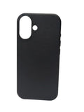 SkynUp ORO Premium Faux Leather Back Cover Case for iPhone 17 | Slim & Stylish Mobile Cover | Black