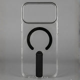 Skynup Titan Collection: Clear MagSafe Case with Metallic Stand for iPhone 17 Pro | Premium Designer Mobile Back Cover | Skynup