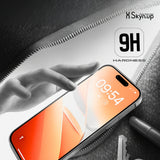 SkynUp Diamond Tempered Glass Screen Protector Guard for iPhone 17 | High Clarity, 9H Hardness Scratch Resistant, Full Coverage, Military-Grade, Shatterproof, Screen Guard