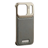 Skynup Capri Collection: Vintage Leather & Aluminum Case for iPhone 17 Pro | Premium Designer Mobile Back Cover | Skynup