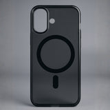 Skynup Arto Collection: Translucent Matte Black MagSafe Case for iPhone 17 | Premium Designer Mobile Back Cover | Skynup