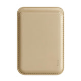 SkynUp Willy Magfit Card Holder Wallet | Magnetic Faux Leather Wallet Compatible with MagSafe | Designed for MagSafe Compatible 17/16/15/14/13/12/Pro/Pro Max/Plus Series | Gold