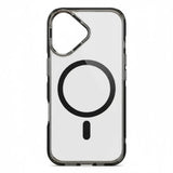 SkynUp Lumen Magnetic Clear Case Compatible with iPhone 17 | Anti-Yellowing Transparent Back & Shockproof Bumper | Slim Wireless Charging Protection | Black