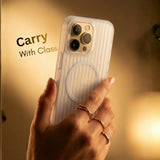SkynUp Velar Premium Textured Back Cover Case for iPhone 16 Pro | Slim & Stylish Finish | White