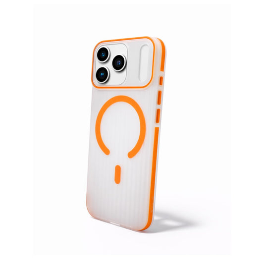 SkynUp Velar Premium Textured Back Cover Case for iPhone 17 Pro Max | Slim & Stylish Finish | Orange