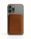 SkynUp Willy Magfit Card Holder Wallet | Magnetic Faux Leather Wallet Compatible with MagSafe | Designed for MagSafe Compatible 17/16/15/14/13/12/Pro/Pro Max/Plus Series