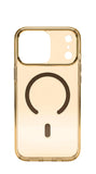 SkynUp Arto MagFit Back Cover Case for iPhone 17 Pro| Magnetic Wireless Charging Compatible with MagSafe | Hard Back Protection | Gold