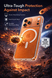 SkynUp Arto MagFit Back Cover Case for iPhone 17 Pro Max | Magnetic Wireless Charging Compatible with MagSafe | Hard Back Protection | Clear