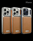 SkynUp Capri Metallic Aroma Perfume Back Cover for iPhone 17 Pro Max | Metallic Finish | Protective Design | Brown