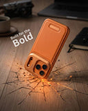 SkynUp Capri Metallic Aroma Perfume Back Cover for iPhone 17 Pro Max | Metallic Finish | Protective Design | Orange