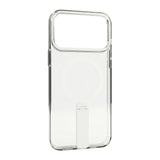 Skynup Titan Collection: Clear MagSafe Case with Metallic Stand for iPhone 17 Pro | Premium Designer Mobile Back Cover | Skynup