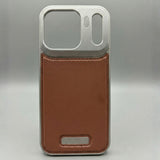 Skynup Capri Collection: Vintage Leather & Aluminum Case for iPhone 17 Pro | Premium Designer Mobile Back Cover | Skynup