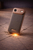SkynUp Capri Metallic Aroma Perfume Back Cover for iPhone 17 Air | Metallic Finish | Protective Design | Gold