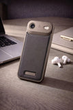 SkynUp Capri Metallic Aroma Perfume Back Cover for iPhone 17 Air | Metallic Finish | Protective Design | Grey