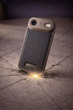 SkynUp Capri Metallic Aroma Perfume Back Cover for iPhone 17 Air | Metallic Finish | Protective Design | Grey