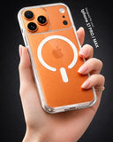 SkynUp Arto MagFit Back Cover Case for iPhone 17 Pro | Magnetic Wireless Charging Compatible with MagSafe | Hard Back Protection | Clear