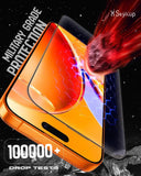SkynUp Anti Static Tempered Glass Screen Protector Guard for iPhone 16 Pro Max | High Clarity, 9H Hardness Scratch Resistant, Full Coverage, Military-Grade, Shatterproof, Screen Guard
