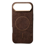 SkynUp Noir Fabric MagFit Back Cover Case for iPhone 17 Air | Magnetic Charging Compatible | Shockproof Compatible with MagSafe | Brown