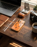 SkynUp Arto MagFit Back Cover Case for iPhone 17 Pro| Magnetic Wireless Charging Compatible with MagSafe | Hard Back Protection | Gold