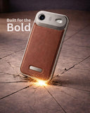 SkynUp Capri Metallic Aroma Perfume Back Cover for iPhone 17 Air | Metallic Finish | Protective Design | Brown