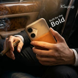 SkynUp Capri Metallic Aroma Perfume Back Cover for iPhone 17 | Metallic Finish | Protective Design | Brown