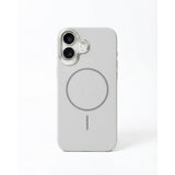 SkynUp Halo Magnetic Back Cover Case Compatible with iPhone 17 | Shockproof Hybrid TPU & Hard PC Matte Finish | Slim Wireless Charging Protection | Grey
