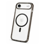 SkynUp Lumen Magnetic Clear Case Compatible with iPhone 17 Air | Anti-Yellowing Transparent Back & Shockproof Bumper | Slim Wireless Charging Protection | Black