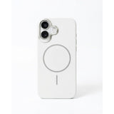 SkynUp Halo Magnetic Back Cover Case Compatible with iPhone 17 | Shockproof Hybrid TPU & Hard PC Matte Finish | Slim Wireless Charging Protection | White
