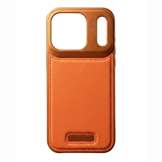 SkynUp Capri Metallic Aroma Perfume Back Cover for iPhone 17 Pro | Metallic Finish | Protective Design | Orange