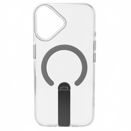 Skynup Titan Collection: iPhone 17 Clear Case with Black MagSafe Stand | Premium Designer Mobile Back Cover | Skynup