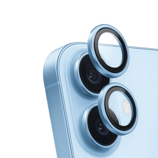 SkynUp Fluted Camera Lens Protector for iPhone 17 | 9H Tempered Glass | Anti-Scratch, HD Clarity & Full Lens Coverage | Easy Installation | Case-Friendly | Blue