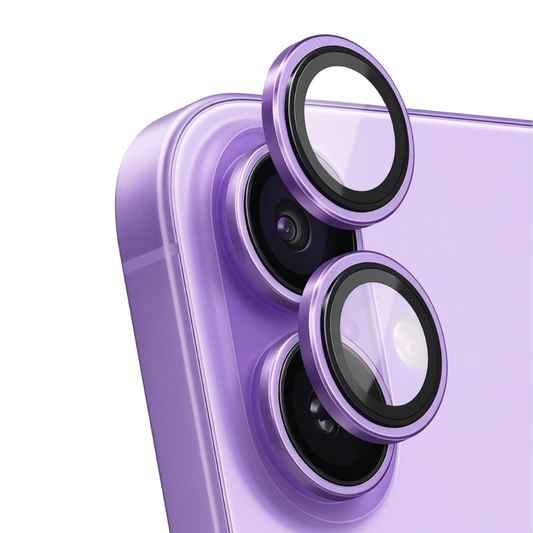 SkynUp Fluted Camera Lens Protector for iPhone 17 | 9H Tempered Glass | Anti-Scratch, HD Clarity & Full Lens Coverage | Easy Installation | Case-Friendly | Purple