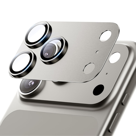 SkynUp Fluted Camera Lens Protector for iPhone 17 Pro / 17 Pro Max | 9H Tempered Glass | Anti-Scratch, HD Clarity & Full Lens Coverage | Easy Installation | Case-Friendly | Titan Grey