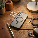 SkynUp Arto MagFit Back Cover Case for iPhone 17 | Magnetic Wireless Charging Compatible with MagSafe | Hard Back Protection | Black