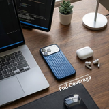 SkynUp Prism Magnetic-Compatible Case for iPhone 17 Pro | Slim Shockproof Cover with Strong Ring Magnet, Dual-Layer TPU+PC Protection & Scratch-Resistant Matte Grip | Dark Blue