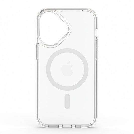SkynUp Lumen Magnetic Clear Case Compatible with iPhone 17 | Anti-Yellowing Transparent Back & Shockproof Bumper | Slim Wireless Charging Protection