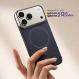 SkynUp Halo Magnetic Back Cover Case Compatible with iPhone 17 Pro Max | Shockproof Hybrid TPU & Hard PC Matte Finish | Slim Wireless Charging Protection | Black