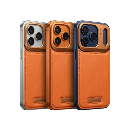 SkynUp Capri Metallic Aroma Perfume Back Cover for iPhone 17 Pro Max | Metallic Finish | Protective Design | Orange