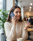 SkynUp Noir Fabric MagFit Back Cover Case for iPhone 17 | Magnetic Charging Compatible | Shockproof Compatible with MagSafe