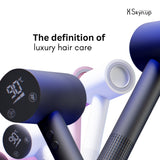 Skynup Pixel 1600 Watt Ionic Hair Dryer with Touch Screen Control | 360° Magnetic Rotating Nozzle | 4 Heat 3 Wind Speed Modes | Negative Ion Anti-Frizz | Hot Cold Air Function | Professional Quiet Blow Dryer | Grey
