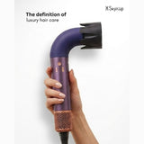 Skynup Doodle Ionic Hair Dryer with Touch Screen Control | 360° Magnetic Rotating Nozzle | 4 Heat 3 Wind Speed Modes | Negative Ion Anti-Frizz | Hot Cold Air Function | Professional Quiet Blow Dryer